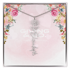 Customizable Flower Necklace