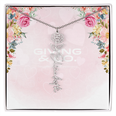 Customizable Flower Necklace