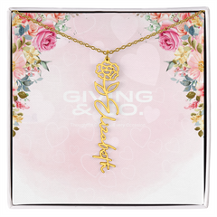 Customizable Flower Necklace