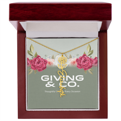 Customizable Flower Necklace
