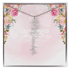 Customizable Flower Necklace