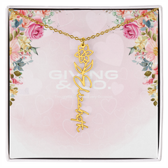 Customizable Flower Necklace