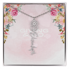 Customizable Flower Necklace
