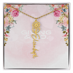 Customizable Flower Necklace