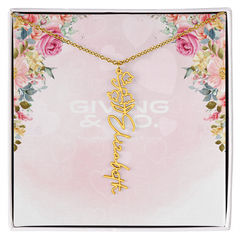 Customizable Flower Necklace