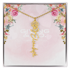 Customizable Flower Necklace