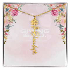 Customizable Flower Necklace