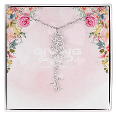 Customizable Flower Necklace