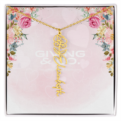 Customizable Flower Necklace