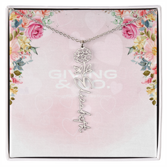 Customizable Flower Necklace