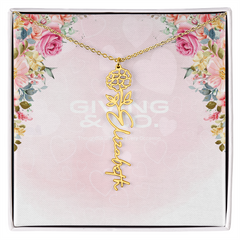 Customizable Flower Necklace