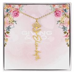 Customizable Flower Necklace