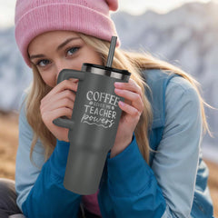 Coffee Gives Me Powers - Teachers Tumbler